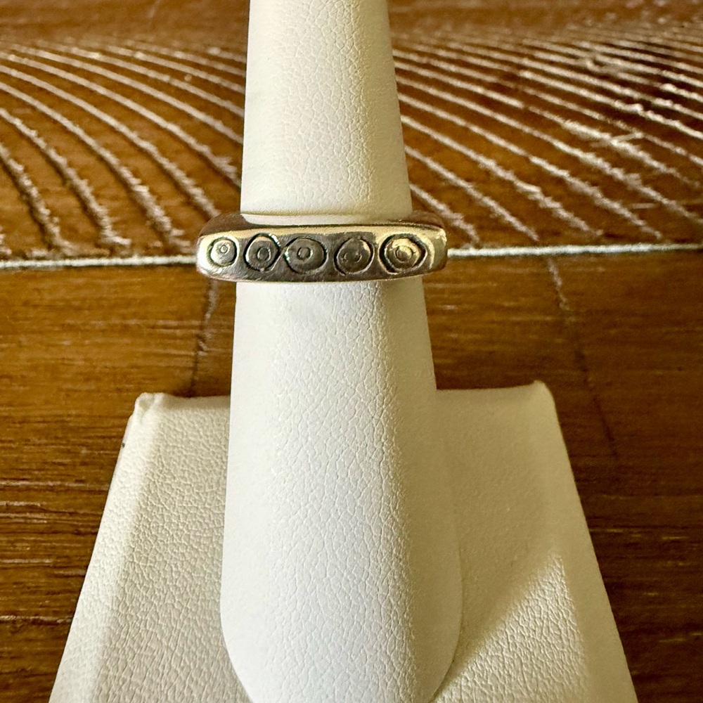 RARE!! Vintage Lisa Jenks Sterling Silver Stackable Ring - Size 5.5 - Picture 2 of 3